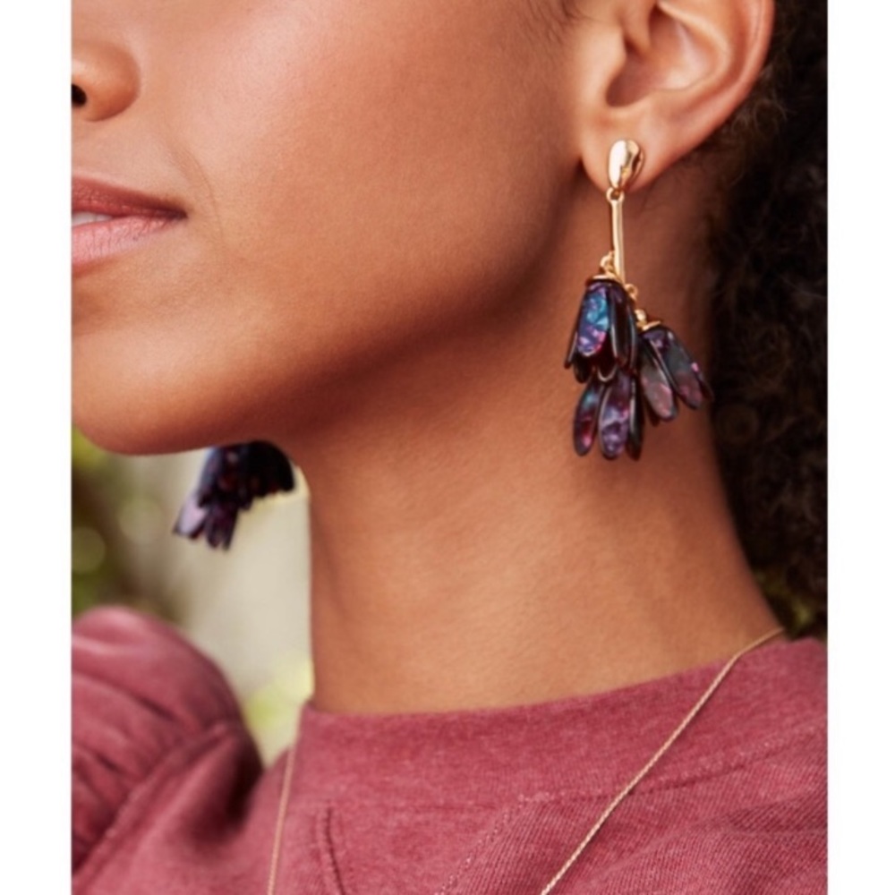 Stella & Dot | Versatile 2-in-1 Purple/Teal Annabelle Statement to StudE… - Picture 2 of 11